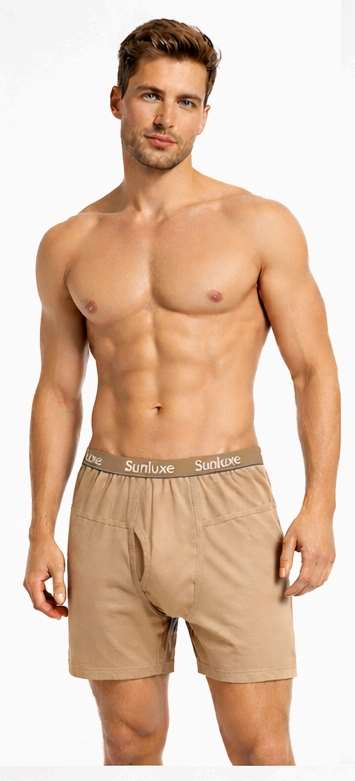 Biscut cotton pocket trunks for men by Sunluxe